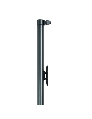 Asta portabandiera in alluminio verniciato grigio Ø 32 mm con carrucola