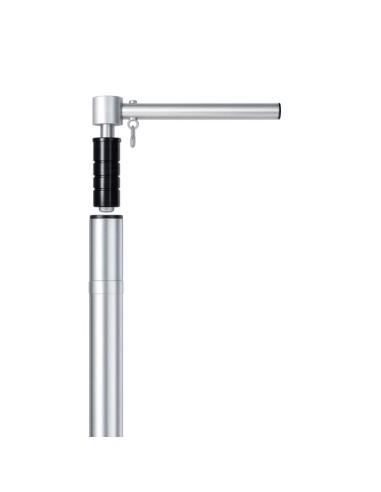 Asta portabandiera in alluminio con braccio girevole disponibile nei diametri Ø 32 mm e Ø 50 mm