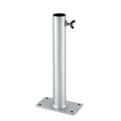 Supporto verticale per aste portabandiera Ø 32 mm con piastra di fissaggio