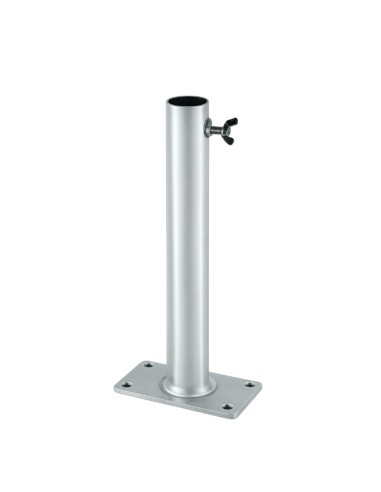 Supporto verticale per aste portabandiera Ø 32 mm con piastra di fissaggio