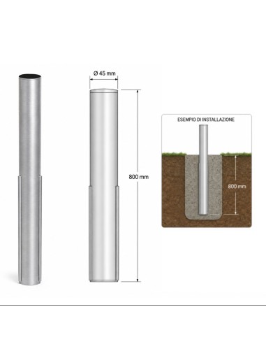 Anima da Cementare Linea Eco Ø 45 mm H 80 cm...