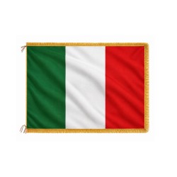 Bandiera personalizzata in tessuto nautico con frangia per interni