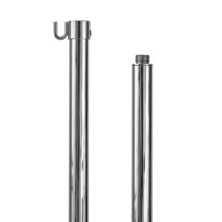 Asta per bandiere in ottone cromato Silver Ø 22 mm divisibile in 2 pezzi