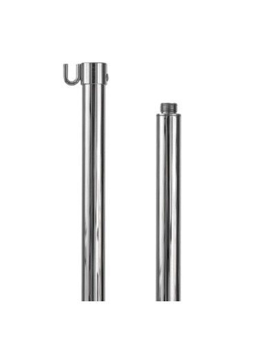 Asta per bandiere in ottone cromato Silver Ø 22 mm divisibile in 2 pezzi