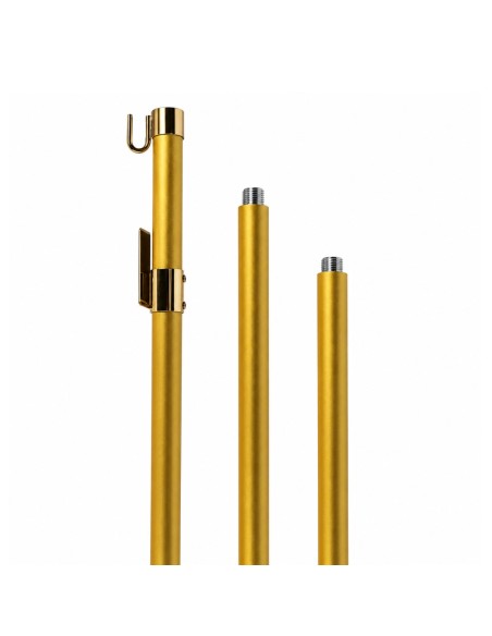 Asta per gonfaloni in alluminio Gold Ø 22 mm
