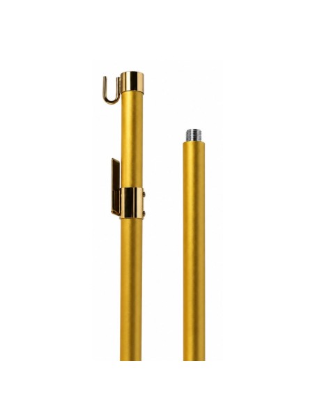 Asta per gonfaloni in alluminio Gold Ø 22 mm disponibile in 2 o 3 pezzi