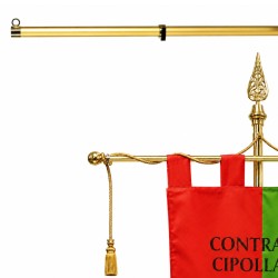 Traversa per gonfaloni in alluminio Gold Ø 15 mm disponibile nelle misure 60, 80 e 100 cm
