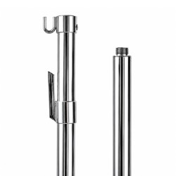Asta per Gonfaloni LUX in Ottone Cromato Silver Ø 22 mm