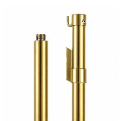 Asta per gonfaloni LUX in ottone Gold Ø 22 mm disponibile in diverse altezze