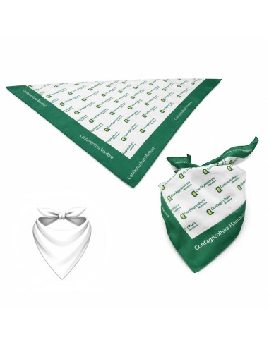 Foulard personalizzati stampati in sublimazione su tessuto Pongè