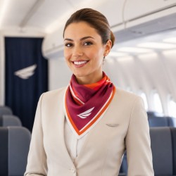 Foulard personalizzati stampati in sublimazione su tessuto Pongè 2