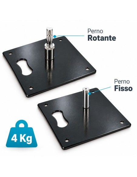 Base piatta da 4 Kg per bandiere pubblicitarie