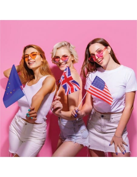 Bandierine da mano in tessuto