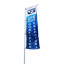 Pennone in alluminio per bandiere