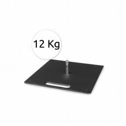 base piatta in metallo da 12 kg per bandiere