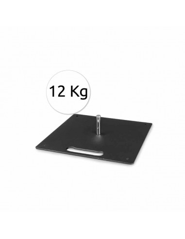 base piatta in metallo da 12 kg per bandiere