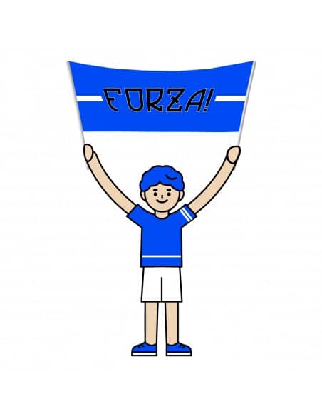 Stendardo da Stadio personalizzato con 2 aste