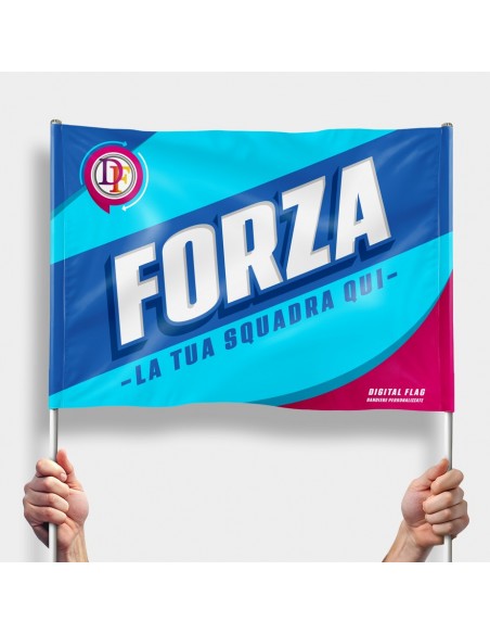 Stendardo da Stadio personalizzato con 2 aste