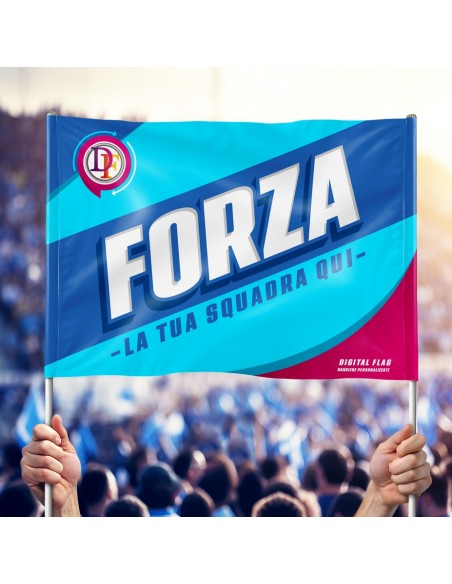 Stendardo da Stadio personalizzato con 2 aste