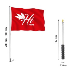 Asta telescopica per bandiera 2