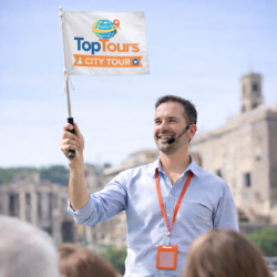 bandiera per guida turistica