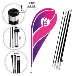 beach flag goccia personalizzata