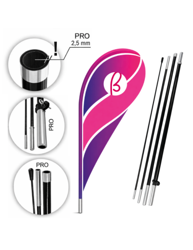 beach flag goccia personalizzata