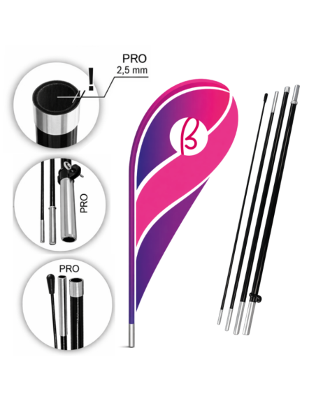 beach flag goccia personalizzata