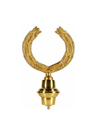 Corona d’Alloro in Ottone Lucido per Aste da...