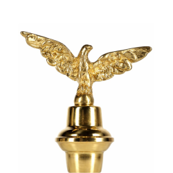 aquila ottone lucido per asta bandiera