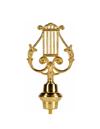 Emblema Musicale in Ottone Lucido per Aste da...