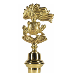 emblema carabinieri ottone lucido per asta bandiera