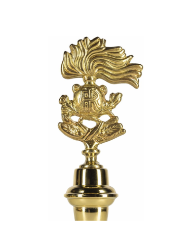 emblema carabinieri ottone lucido per asta bandiera