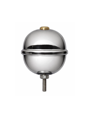 pomo cromato Ø 70 mm per asta bandiera