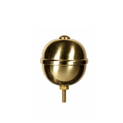 pomo ottone lucido Ø 50 mm per asta bandiera