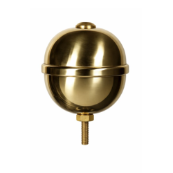 Pomo Ottone Lucido Grande Ø 70 mm per Aste da Interno –...