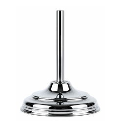 base in ottone cromato Ø 290 mm per asta bandiera Ø 22 mm