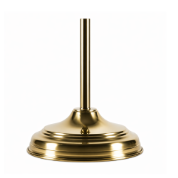 base ottone lucido oro Ø 290 mm per asta bandiera Ø 22 mm
