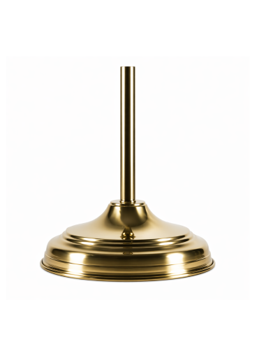 base ottone lucido oro Ø 290 mm per asta bandiera Ø 22 mm