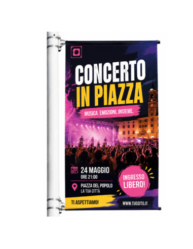 Urban Banner Completo per Montaggio su Palo