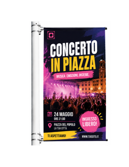 Urban Banner Completo per Montaggio su Palo