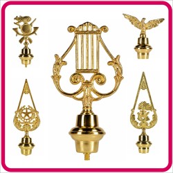 Puntali per Aste Bandiere e Gonfaloni (Lance, Emblemi e Pomi)