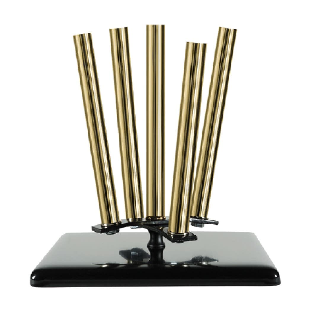 Base Black con manicotto Gold 5 posti