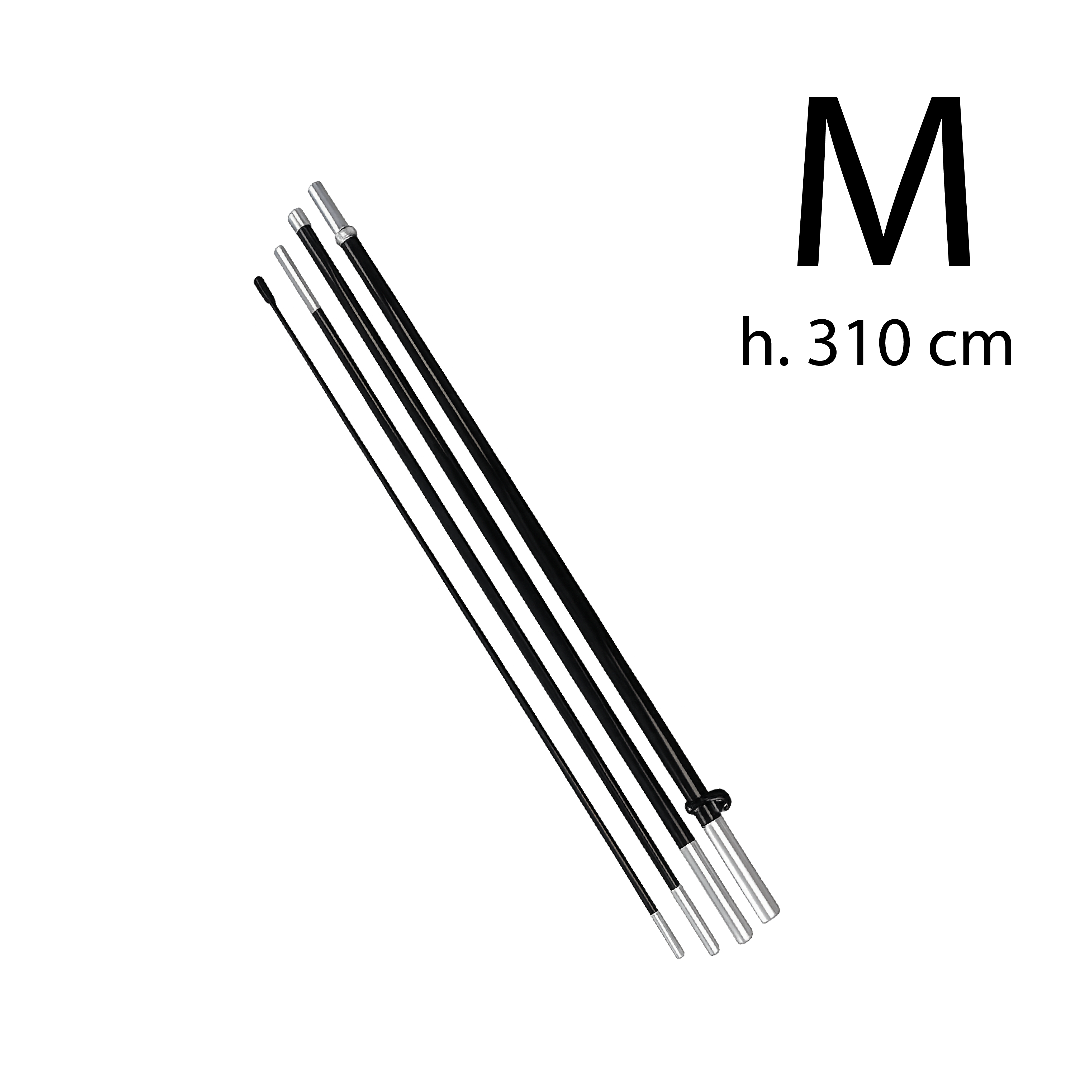Asta in Fibra di Vetro modello M h. 310 cm