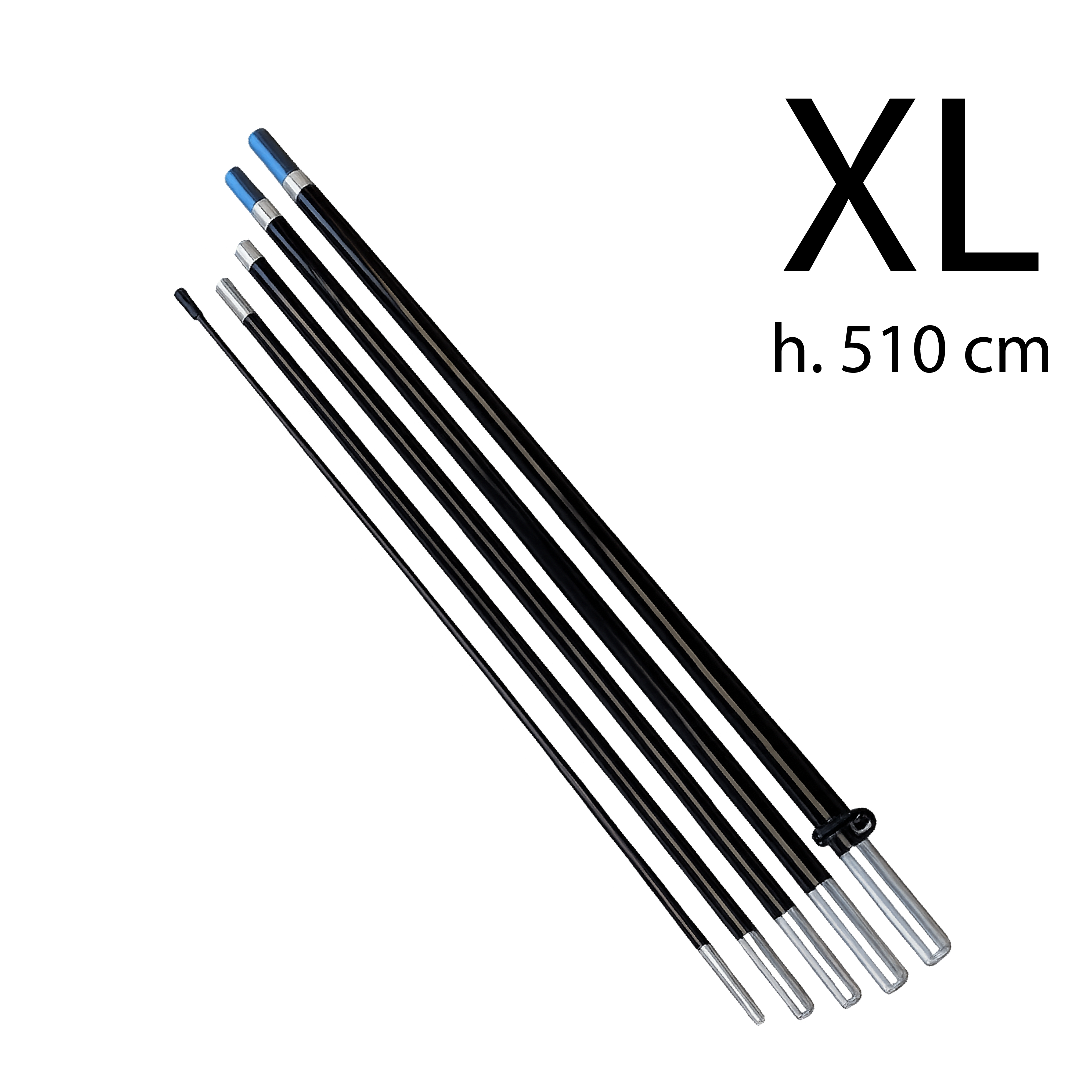 Asta in Fibra di Vetro modello XL h. 510 cm